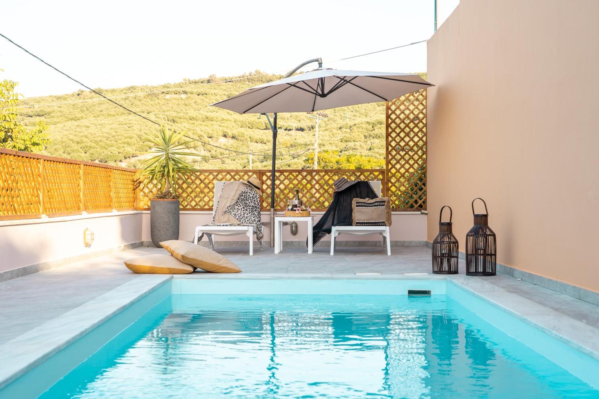 Arch Houses - Sharing Pool Spilia  Luaran gambar